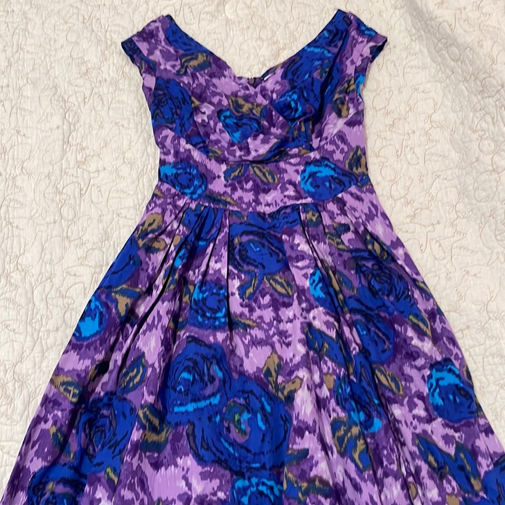 Emily and Fin Purple Floral Florence Dress